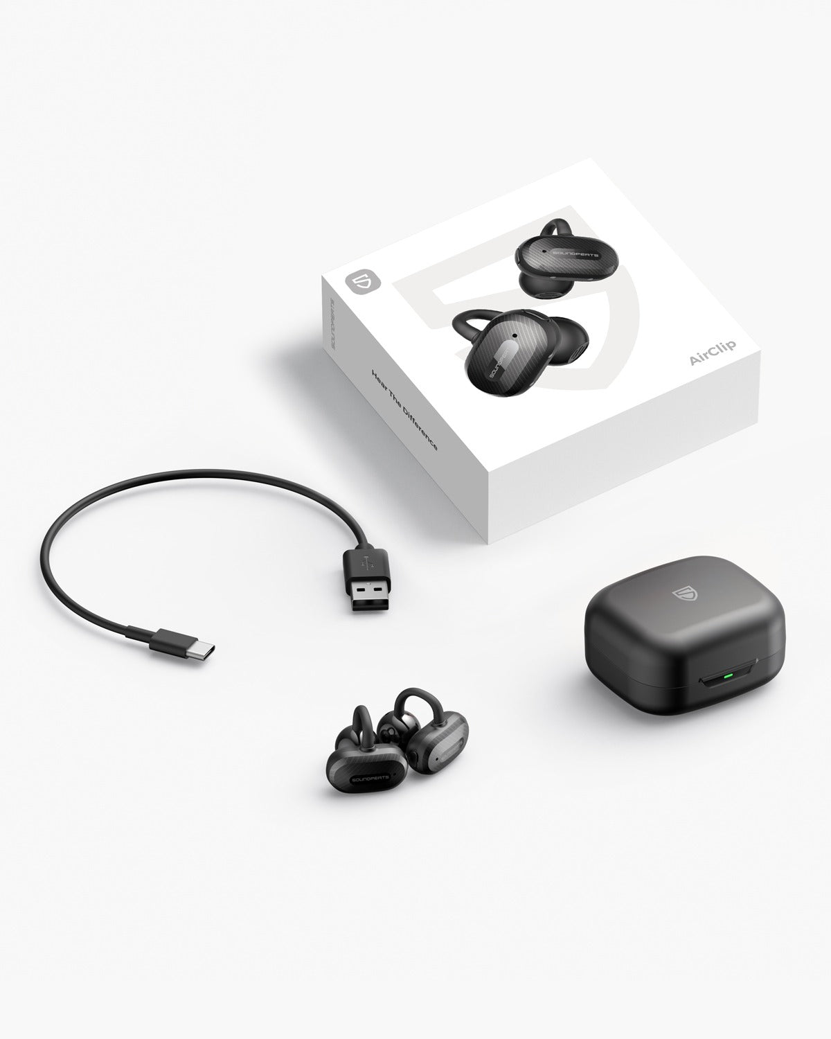 Soundpeats Air Clip Open Ear Wireless Earbuds, IPX5 Waterproof