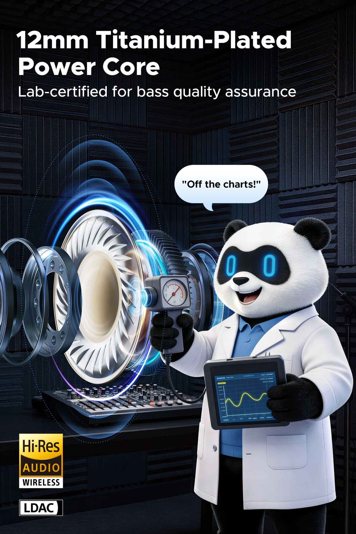 Soundpeats UU2 (Pop Clip2) Open-Ear Earbuds, Hi-Res Certified with LDAC Support, Up to 42 Hours Playback, Bluetooth 6.0, Physical Buttons,12mm PVD dual-magnet driver