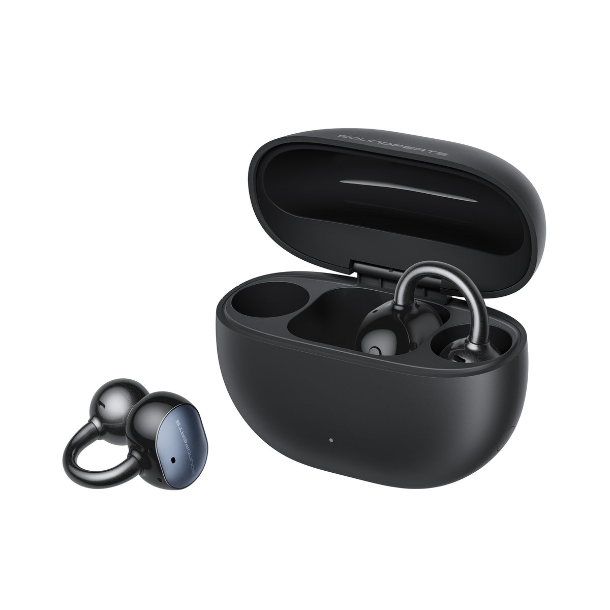 Soundpeats UU2 (Pop Clip2) Open-Ear Earbuds, Hi-Res Certified with LDAC Support, Up to 42 Hours Playback, Bluetooth 6.0, Physical Buttons,12mm PVD dual-magnet driver