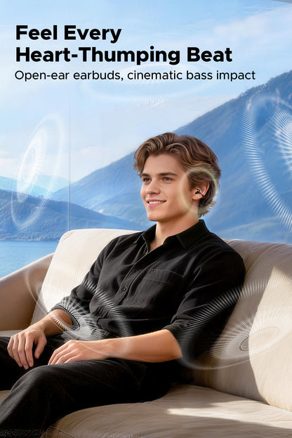 Soundpeats UU2 (Pop Clip2) Open-Ear Earbuds, Hi-Res Certified with LDAC Support, Up to 42 Hours Playback, Bluetooth 6.0, Physical Buttons,12mm PVD dual-magnet driver