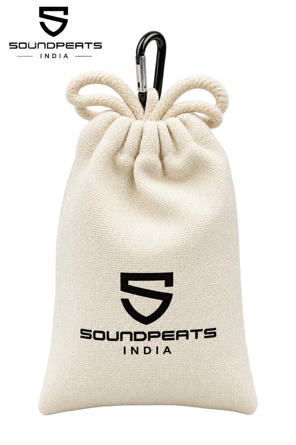 Soundpeats Luxury Eco Cotton Drawstring Pouch 8.5*13.5 Cms