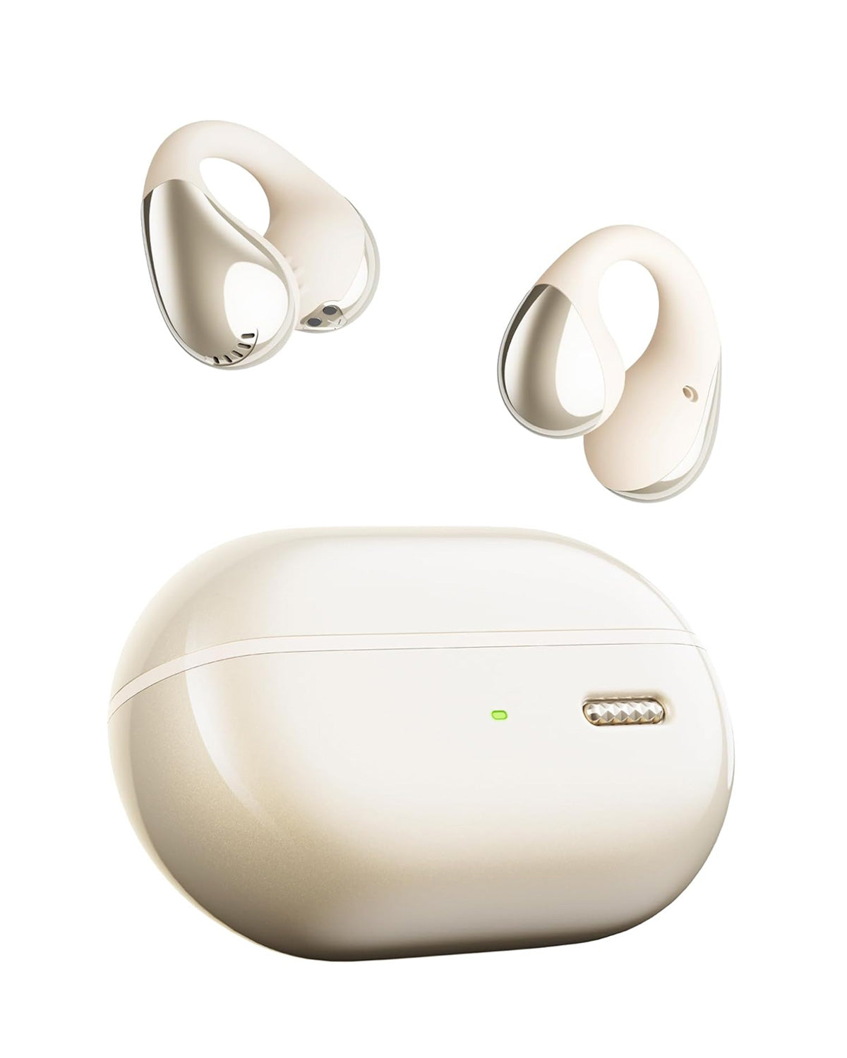 Soundpeats Pearl Clip Pro Open Ear Wireless Earbuds, Hi-Res Audio Certified With LDAC Support, Bluetooth 6.0, IPX5 Waterproof, 24 Hours Playtime, For Running/Cycling/Fitness