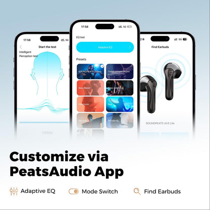 Soundpeats Air 5 lite Semi In Ear True Wireless Earbuds with Hi-Res Audio