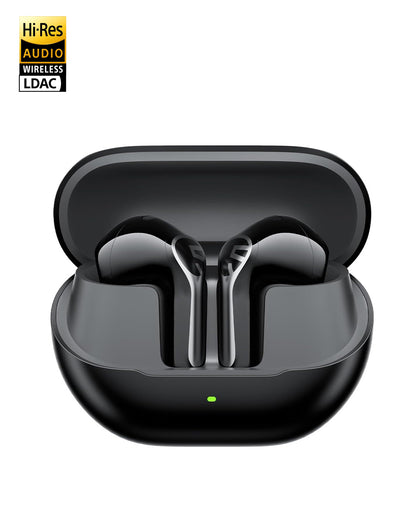 Soundpeats Air 6 HS Semi-in-Ear Earbuds, 13mm Triple-Magnet Bio-Composite Driver, Hi-Res Audio Certified with LDAC Support, 45H Playtime, Spatial Audio, Bluetooth 6.0, IPX5 Water Resistance