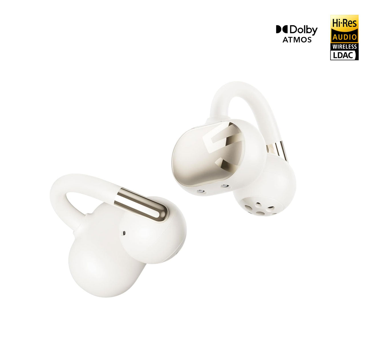 Soundpeats Clip 1 Hi-Res Audio Certified with LDAC Support, Dolby Atmos Audio, 40H Playtime, 12mm Dual-Magnet Titanium Dynamic Driver, IPX5 Water Resistance, Design for Sports, Workouts, Office Open-Ear Wireless Earbuds