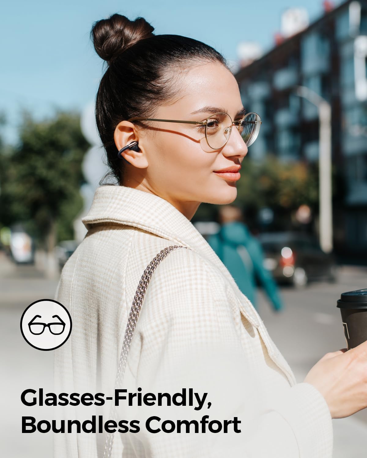 Soundpeats Clip 1 Open-Ear Wireless Earbuds Hi-Res & LDAC, Dolby Audio