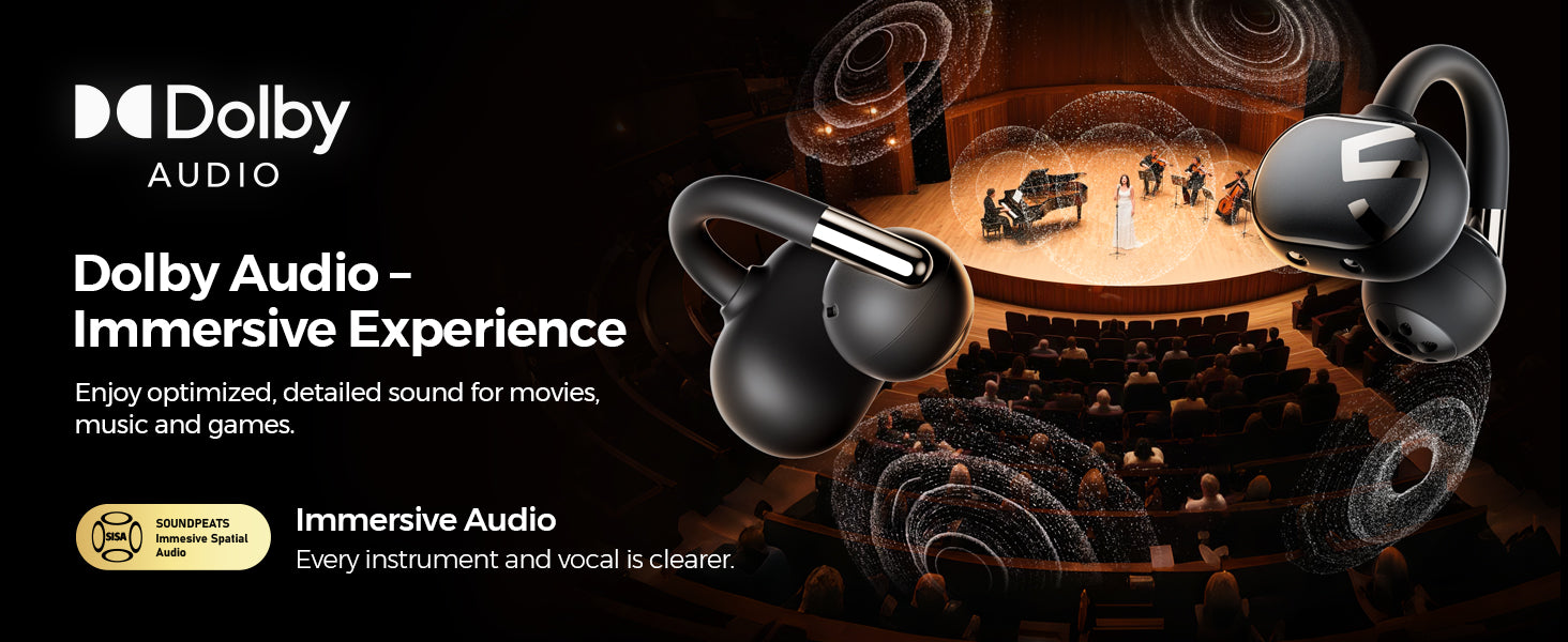 Soundpeats Clip 1 Open-Ear Wireless Earbuds | OFFICIAL Soundpeats