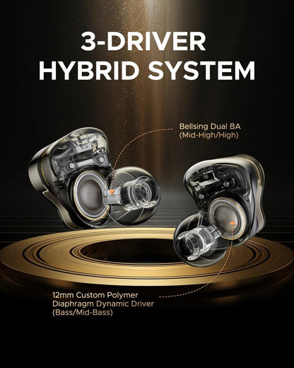 Soundpeats H3 55dB ANC Dual Certified with Snapdragon Sound and Hi-Res Earbuds 🇺🇸 🇮🇳