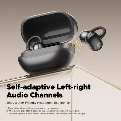 Soundpeats Pop Clip Open Ear True Wireless Earbuds 30H Playtime, IPX5 Waterproof