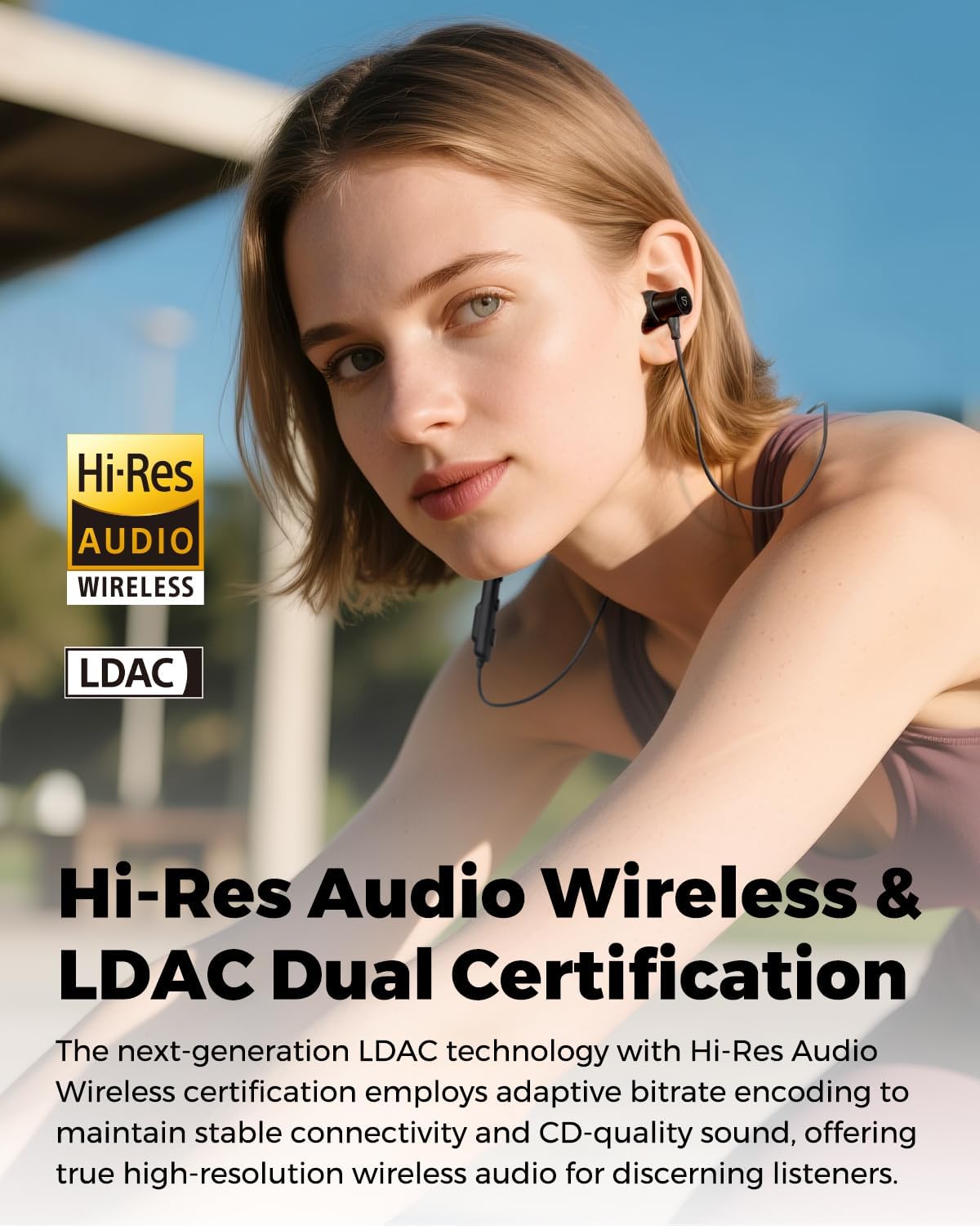 Soundpeats Q40 HD Sports Bluetooth Neckband Hi-Res Certified with LDAC