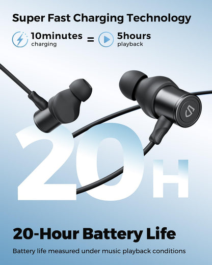 Soundpeats Q40 HD Sports Bluetooth Neckband Hi-Res Certified with LDAC