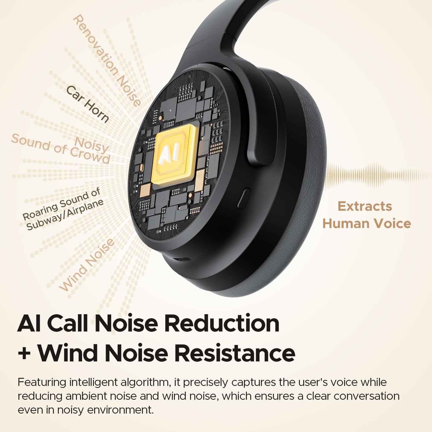 Soundpeats Space Pro Hi-Res Audio with LDAC Wireless Over-Ear Headphone