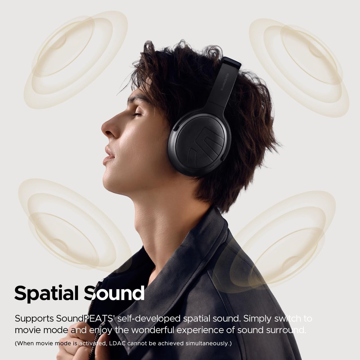Soundpeats Space Pro Hi-Res Audio with LDAC Wireless Over-Ear Headphone