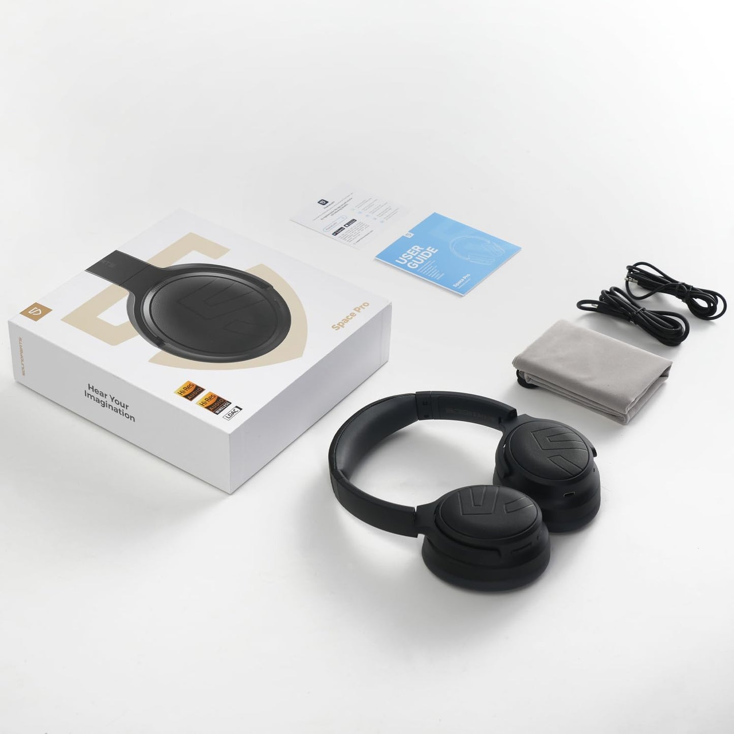 Soundpeats Space Pro Hi-Res Audio with LDAC Wireless Over-Ear Headphone