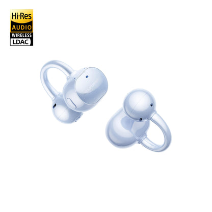 Soundpeats UU2 (Pop Clip2) Open-Ear Earbuds, Hi-Res Certified with LDAC Support, Up to 42 Hours Playback, Bluetooth 6.0, Physical Buttons,12mm PVD dual-magnet driver